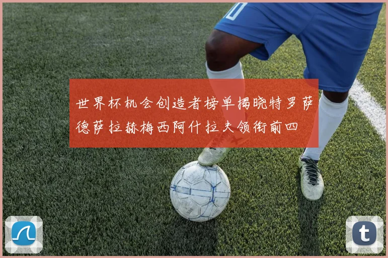 世界杯机会创造者榜单揭晓特罗萨德萨拉赫梅西阿什拉夫领衔前四